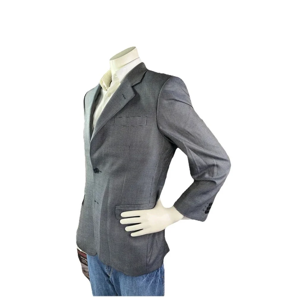 E. Thomas Adolfo Silk Wool Super Merinos 110 Sport Jacket Blazer Men 38S Italy